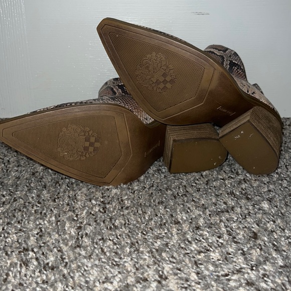 Vince Camuto Snakeskin Booties - Picture 4 of 6